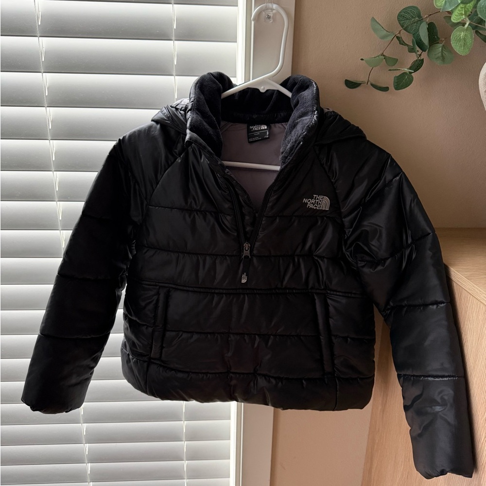 The North Face Kids Black Hooded Puffer Jacket